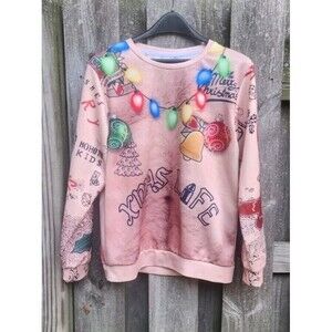 Thug Ugly Christmas T-Shirt Adult Size X-Large Xmas Life Sweat Shirt Hairy Belly